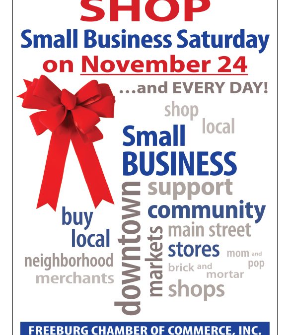 Support Local Businesses on Small Business Saturday
